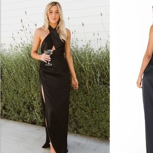 COPY - Show me your Mumu Adele halter maxi dress